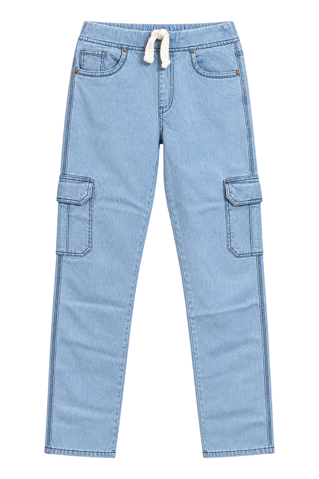 Light-blue jeans, transparent background