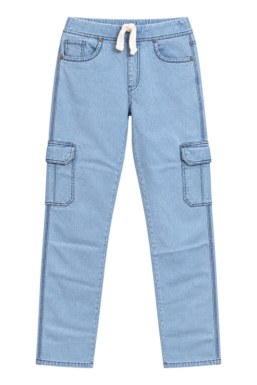 Light-blue jeans, transparent background
